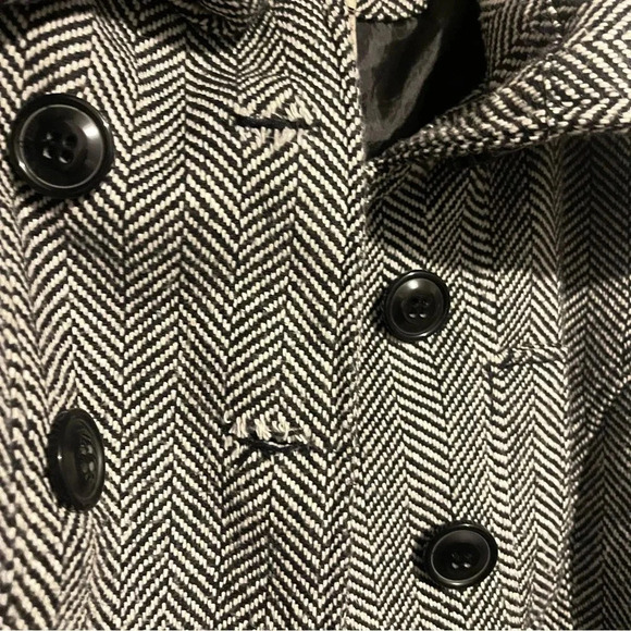 Aviva Premium Women XL Peacoat Blazer Wool Heavyweight Pockets Buttons - Picture 10 of 14